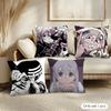 Anime SSoul Eater Cushion Cover Soft Short Plush Pillow Cover Smooth Cozy Texture Aesthetic Cushion Case Home Decor