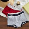 Damen Frühling und Herbst Vintage Spitze Rand Reine Baumwolle 10A Antibakteriell Erweiterte Reichweite Boxer Briefs