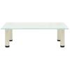 TV Stand 60 X 35 X 17 Cm Satin Finished Tempered Glass