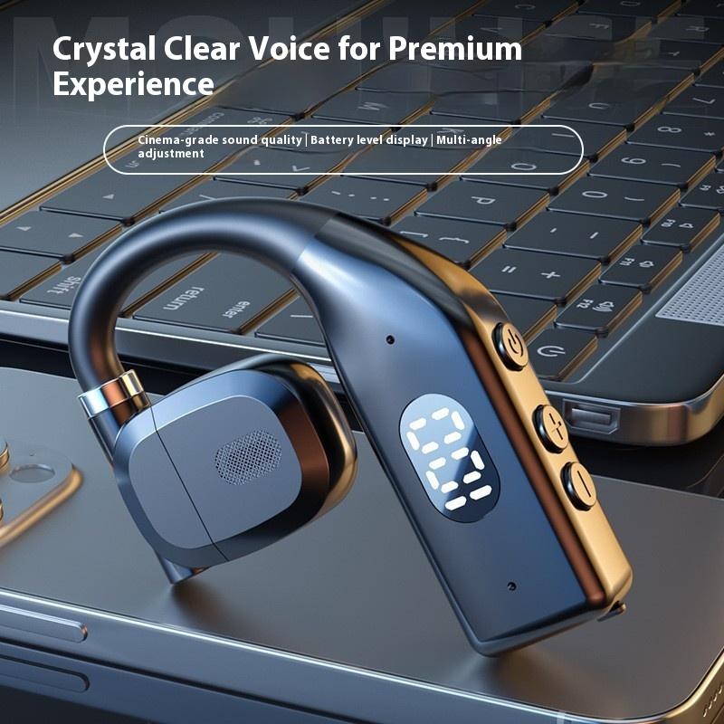 Digital Display Large Battery Wireless Bluetooth Headset Hanging Ear Game Sports Headset Suitable for Apple Android Huawei