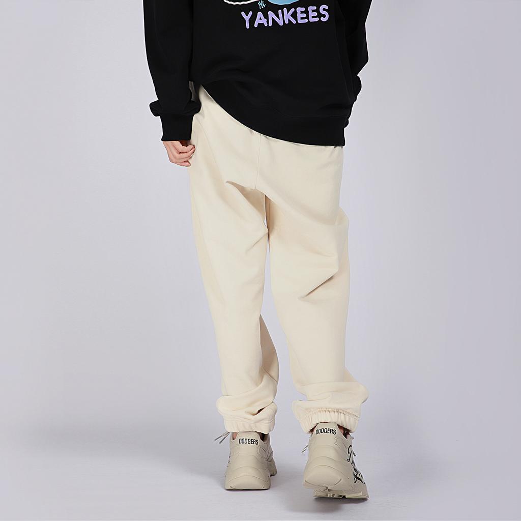 New MLB Knitted Sweatpants Women's Cream 3FPT00114-50CRS