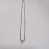 Used moschino silver necklace square dice