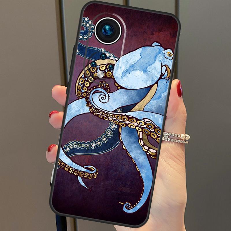 Marine Life Ocean Octopus Case For Honor Magic 6 Pro 5 Lite 50 70 90 X6 X7 X8 X9 Honor X6a X7a X8a X9a X8b X9b Cover
