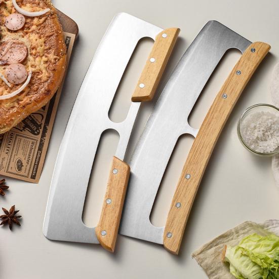 Kráječ na pizzu Kolébková čepel Ostrý Nerezový Kráječ na pizzu Kolébkový Kráječ s Ochranným Pouzdrem Příslušenství pro Pece na pizzu