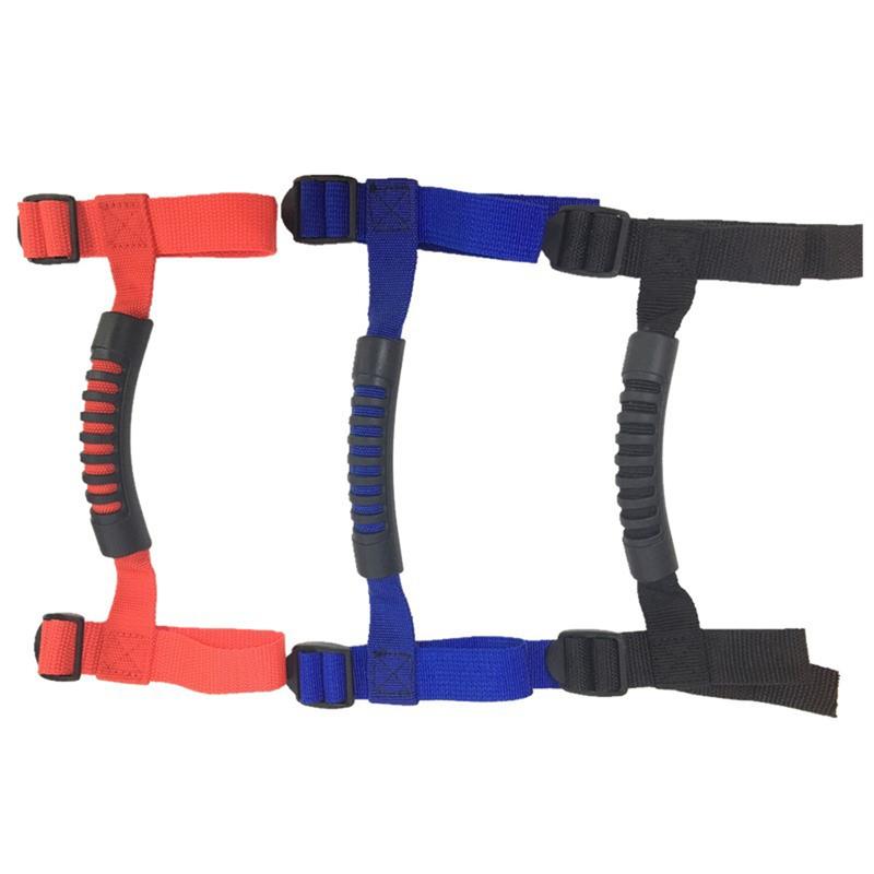 For CJ TJ JK JL 4x4WD Armrest Top Grab Handles Grip Bar Pulling Tab Roll Bar Mount 1pcs