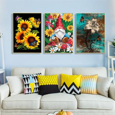1 Takım Elmas Boyama Kiti DIY 5D Çiçek Desen Elmas Boyama Sanat Zanaat
