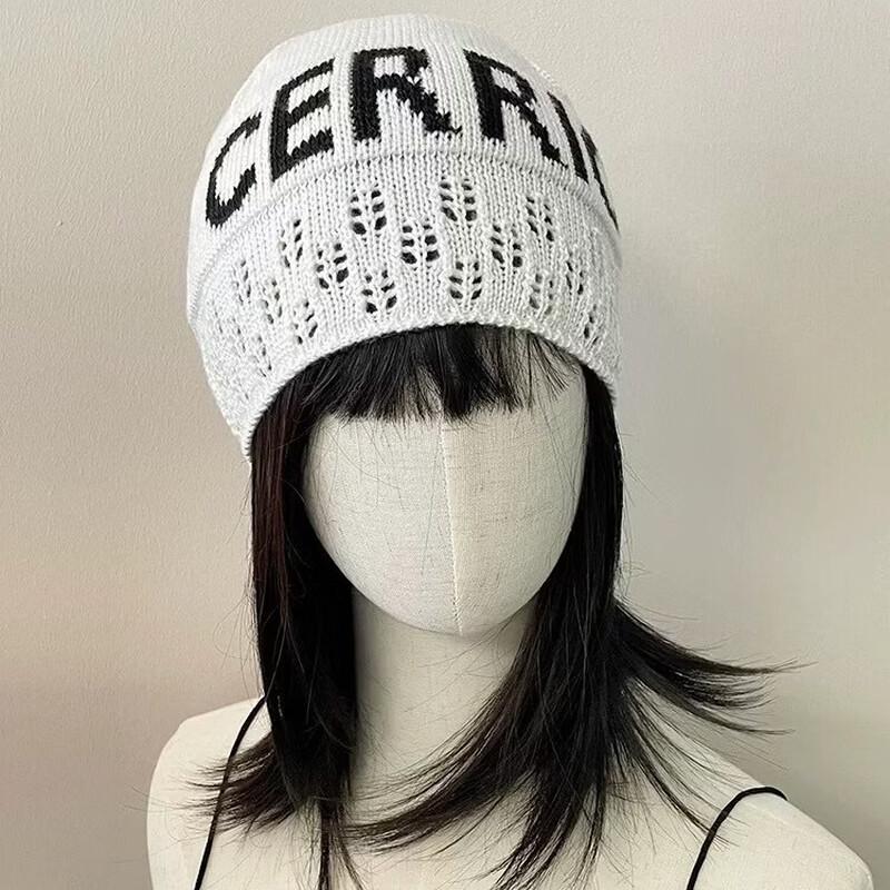 

Junbie Unisex Thin Letter Knit Beanie Hat