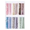 10-Sheet Vintage Long-Strip Lace Stickers, Delicate Lace Patterns for Hand Account Decoration & DIY Crafts