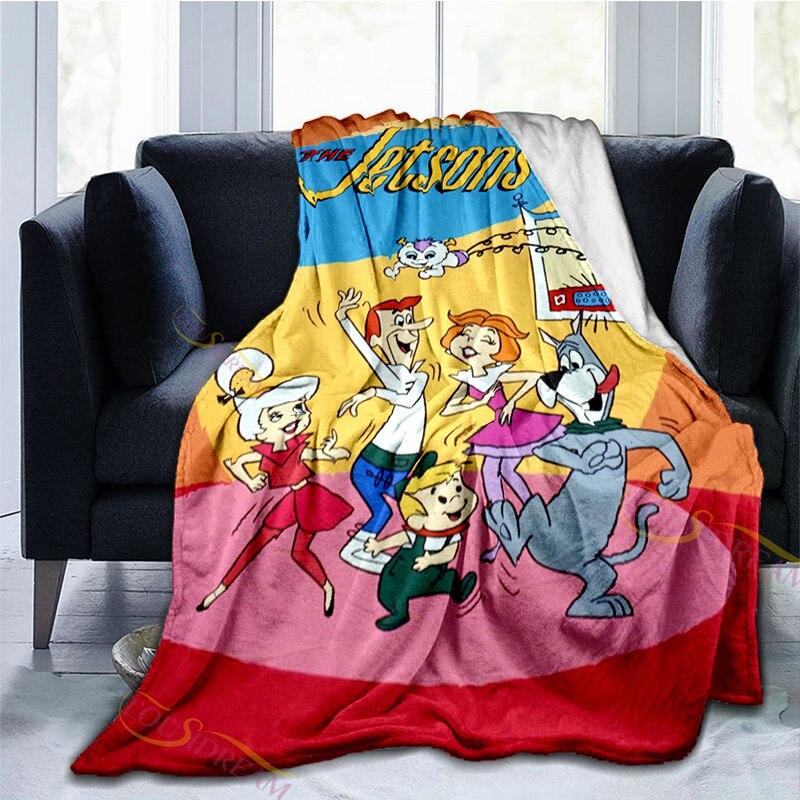 Cartoon The Jetsons Flannel Fleece Blanket Super Soft Warm Cozy Bed Blanket Plush Lightweight Sofa Throw Blanket