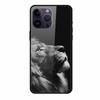 Phone Case for Apple Iphone 15 Pro 15 Plus Tempered Glass Hard Back Cover for Iphone 15 Pro Max Iphone15 Wolf  Lion Funda Capa