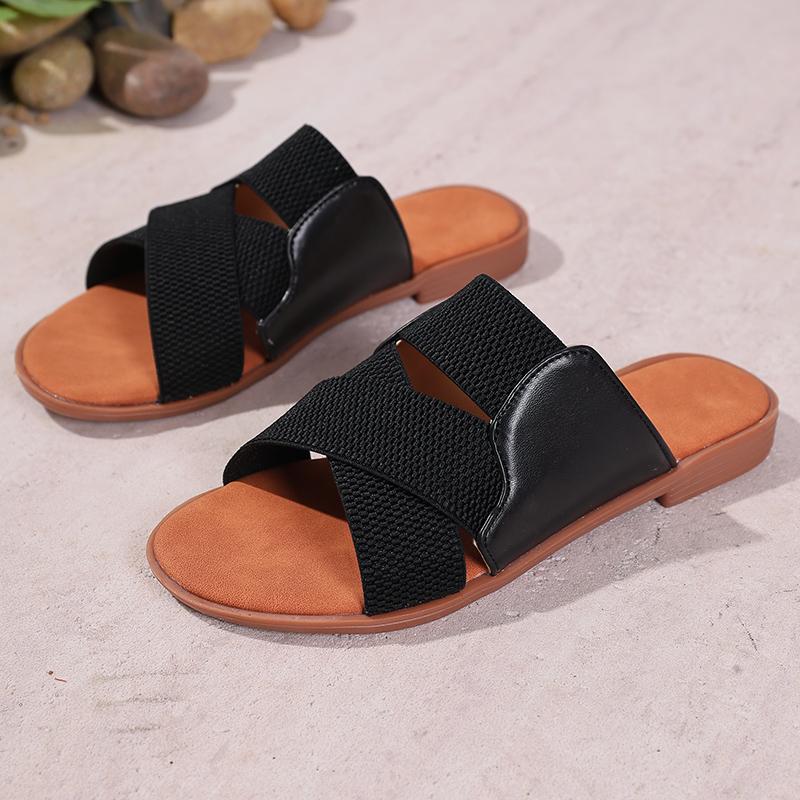 

Designer Flat New Slippers Weave comfortable casual bottom slippers summer luxury women s sandals 35 коричневий