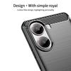 For Xiaomi Poco X7 Pro 5G Back Cover MOFI Brushed Texture Carbon Fiber Soft TPU Case