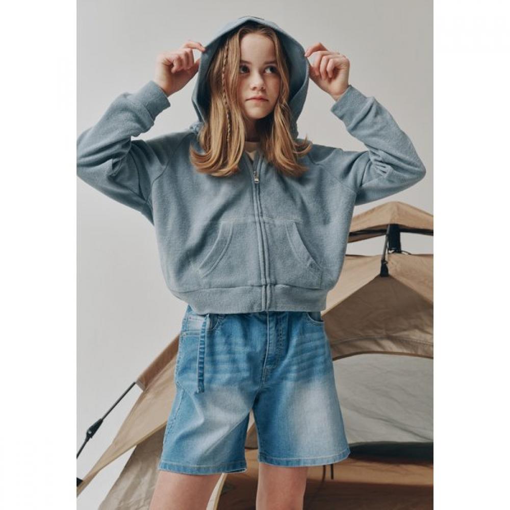 Bluetail Mint Terry Crop Hoodie Zip Azb2jp04mt 160