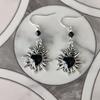 Gothic Black Heart Romantic Earrings - Handmade Jewelry