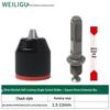 Electric Hammer Drill & Ratchet Wrench with Self-Locking Metal Chuck (0.8-16mm) and Air Impact Conversion Chuck