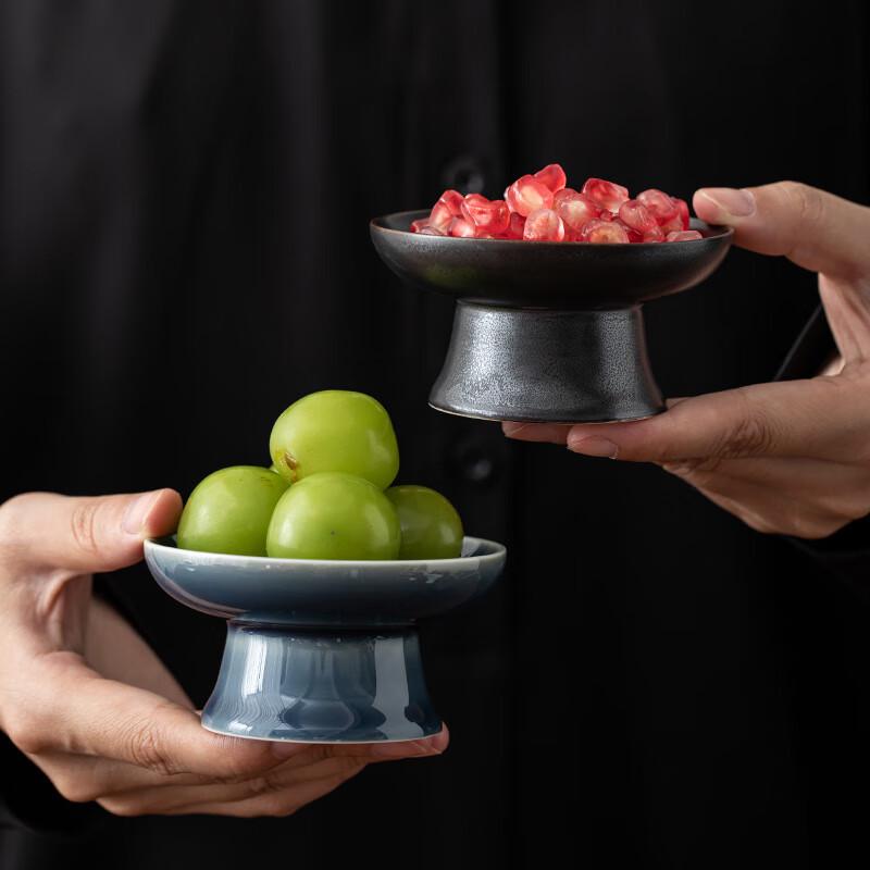 Mini Ceramic High-Foot Snack & Dessert Plate