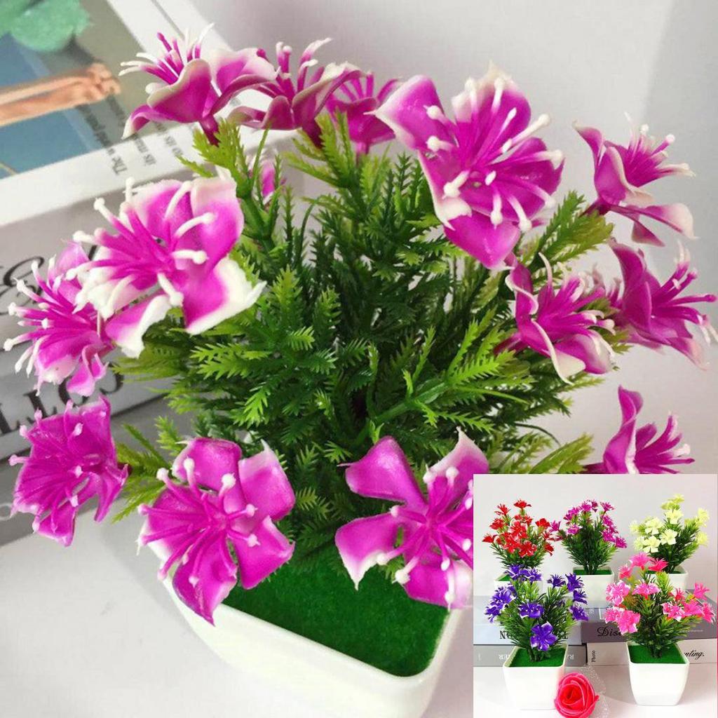 H&K Store 1Pc Artificial Cherry Blossom Simulation Flower Wedding Home Floral Bonsai Decor