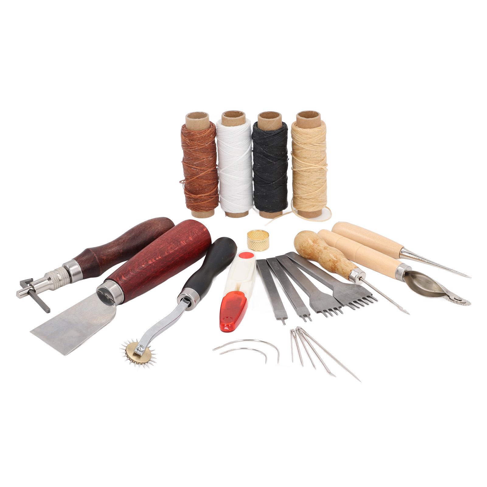 

Инструменты для кожевенного ремесла, сумки из кожи ручной работы, наборы инструментов для ремонта своими руками для шитья, пробивки, резки