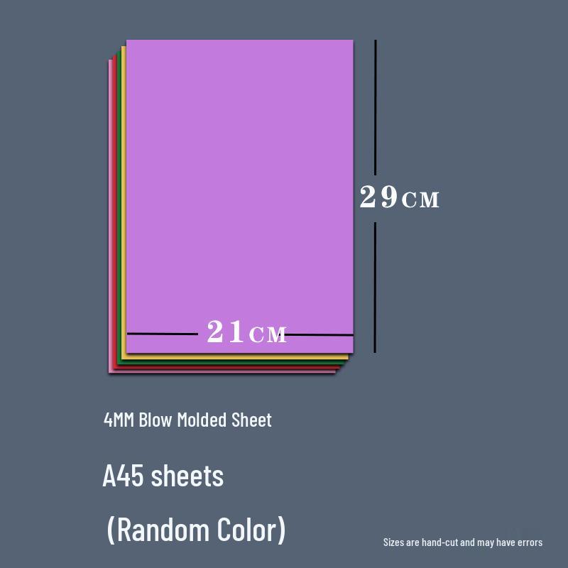 4mm Thick Blow Molding Paper Set for DIY Printmaking: Colored 4K Printing & Engraving Board