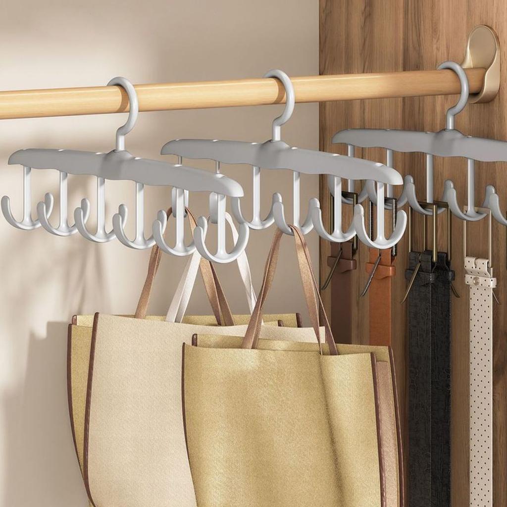 360 Degree Rotating Clothes Hanger With Waved Designs for Space Saving Home Dormitory Storage Organization