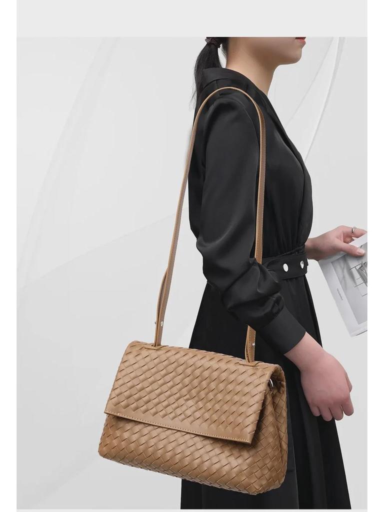 Handgewebte Luxus-Damen-Schultertasche: Elegant, Vielseitig und Modisch für Herbst und Winter