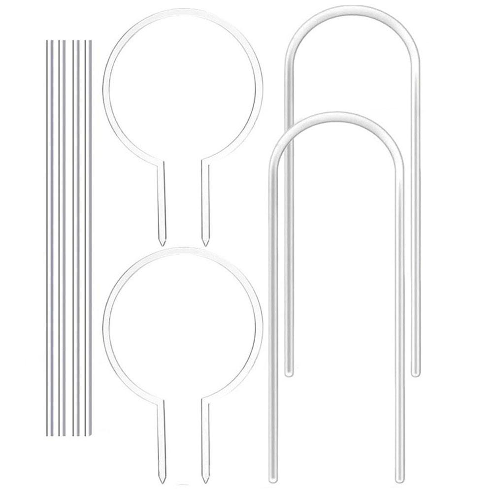 Compact Acrylic Plant Trellis for Indoor Gardens Supports Growth of Climbing Plants with Multiple Pole Design Options