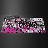 Graffiti aesthetic style illustration Mouse Pad Desk Mat Gaming mats antislip Durable desk accessories Keyboard desktop pads
