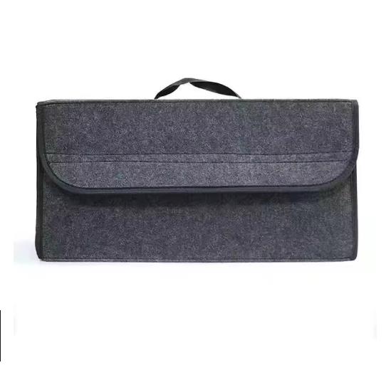 

Серый противоскользящий органайзер для багажника, сумка для хранения инструментов в автомобиле, органайзер для багажника автомобиля, мягкий войлочный ящик для хранения автомобильных аксессуаров