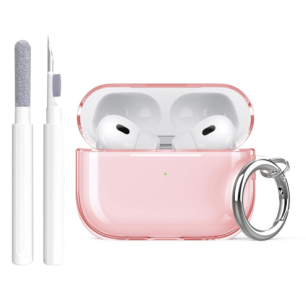 2025 for Airpods Pro 3 Case Clear Glitter Sparkle Bling Case for Airpods Pro 3 Case Cover with Cleaning Kit for Airpods Pro 3