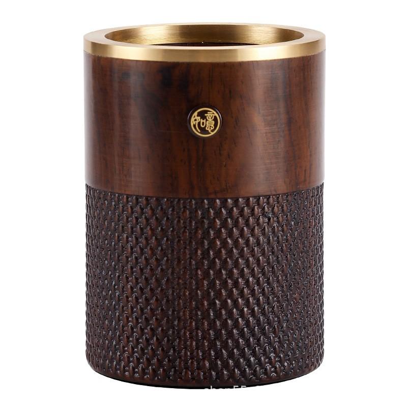 Wooden Brush Holder Calligraphy Desk Organizer Tea Ceremony Six Tools Set Office Decor