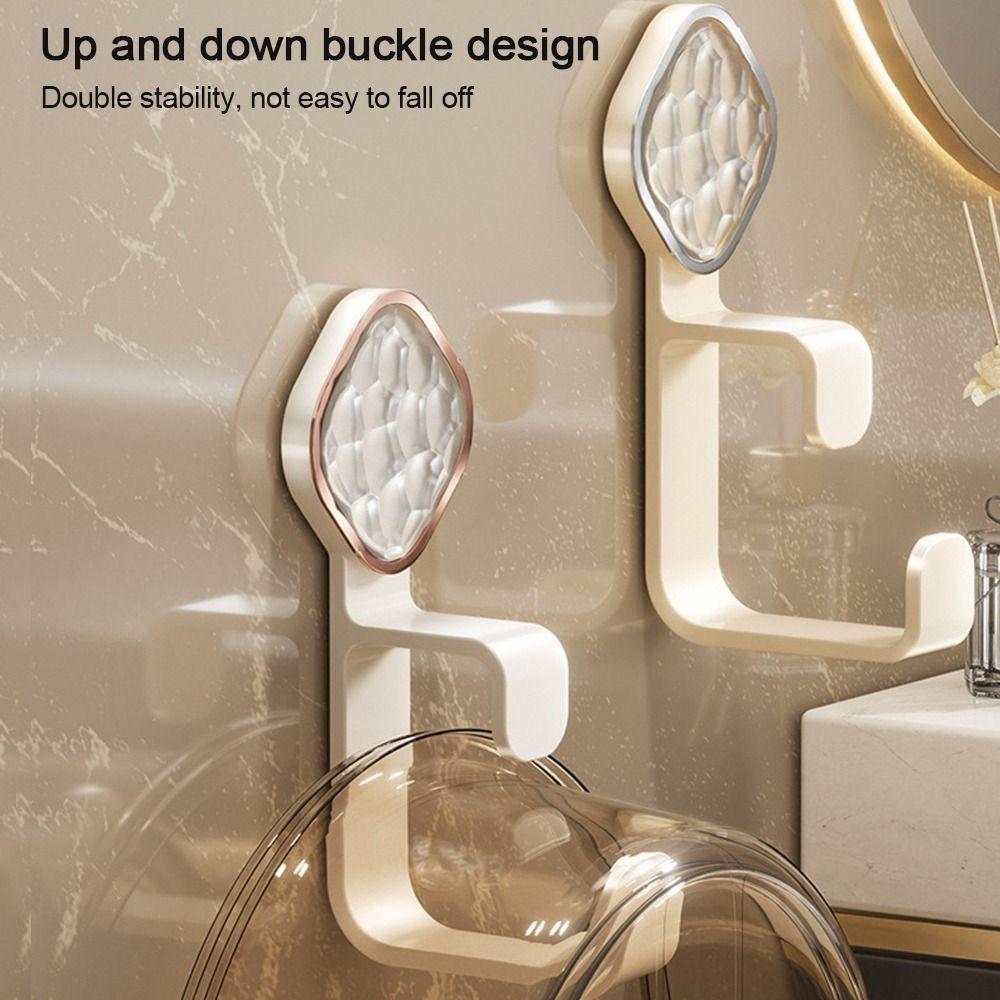 

Adjustable Basin Storage Rack Plastic Household Hanging Shelf Durable Bathroom Rack білий