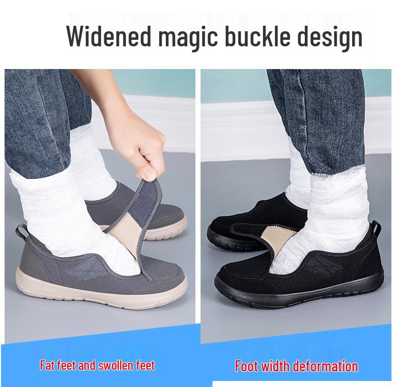 Elderly Lightweight Velcro Summer Mesh Shoes for Walking and Rehabilitation