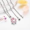 abooxiu Paw Print Urn Necklace for Ashes Cremation Necklace for Pet Ashes Stainless Steel Ash Necklace Memorial Ash Holder