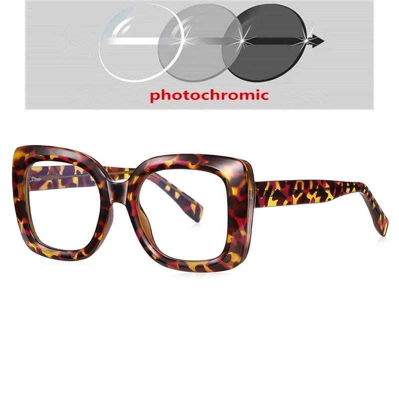 Pink Frame Square Finished Glasses Nearsighted Women  Spring Hinge Square Prescription Spectacles Power 0 -0.5 -0.75 To -6.0