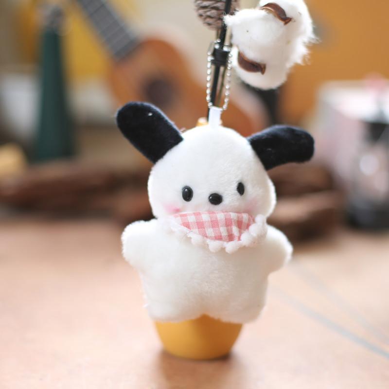 Pompompurin Plush Keychain With Scarf Backpack Charm Sanrio Gift For Kids Fans