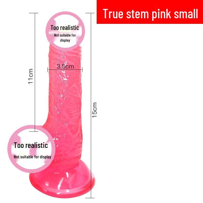Crystal Clear Soft Silicone Dildo - Female Masturbator Toy