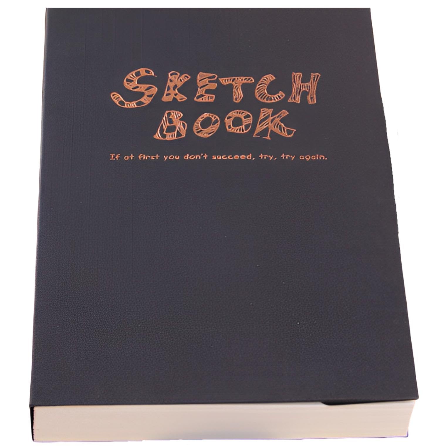 Fogman Sketchbook Paper A4 120 Sheets Stylish Cute Art Portable Black