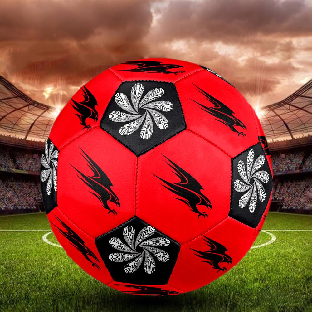 1PC Eagle Flight Symbol Optical Illusion Flower Soccer Ball Size 5 Football Machine Sewn Indoor/Outdoor Universal Football Surprise Collection N64
