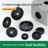 Cross-Shaped Flame Retardant Dustproof Rubber Grommet Sealing Ring for Distribution Box