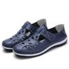 Summer Genuine Leather Retro Hollow Sandals for Women