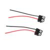 2Pcs H7 4 H7 Female Connector Wiring Harness Angled Ceramic Female Connector with Wire for Lamp Socket