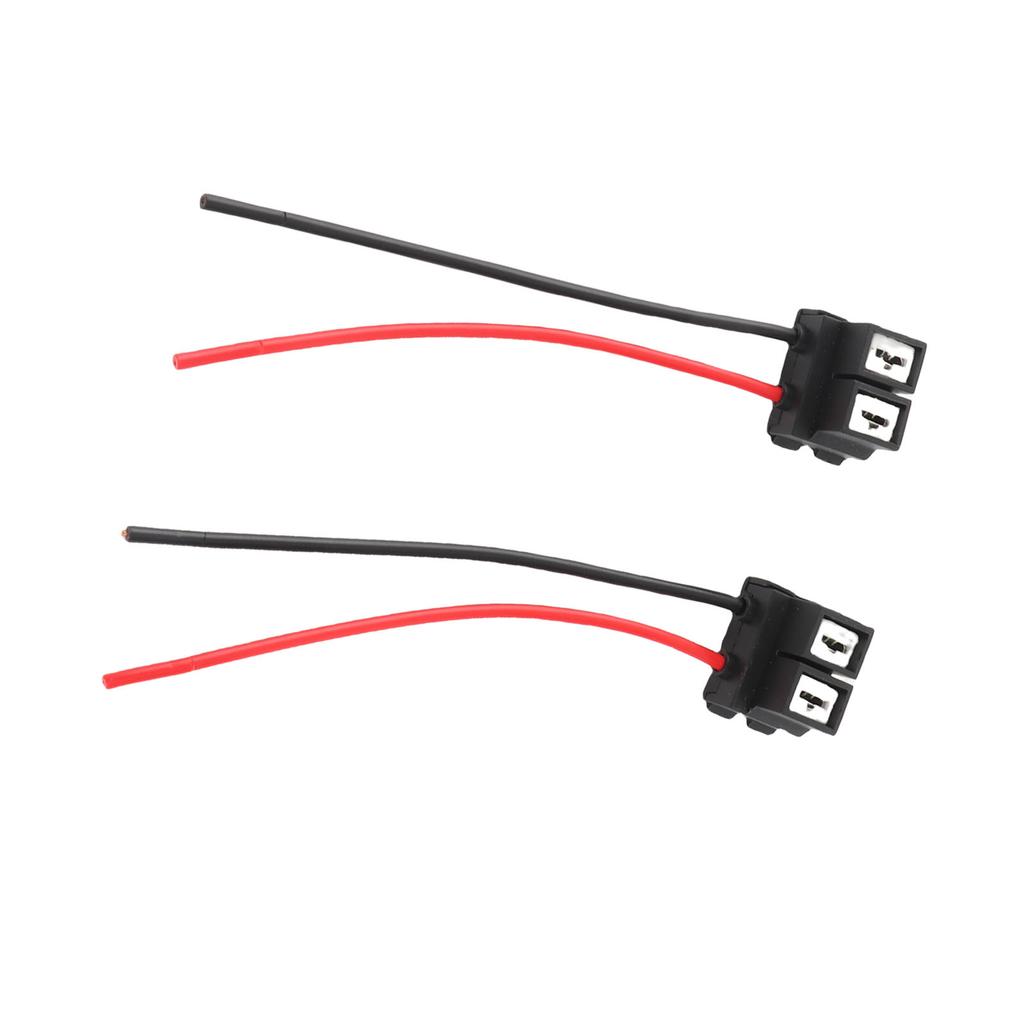 2Pcs H7 4 H7 Female Connector Wiring Harness Angled Ceramic Female Connector with Wire for Lamp Socket