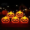 Halloween Celebration Wall Hangings 3Pcs LED Pumpkin Light Spooky Ghost Hanging Party Supplies for Home Decor Bar Glowing Haunted House Unique