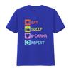 K Drama Korean Tv Show Fans Cute Funny Eat Sleep Repeat T Shirt Pop Kpop South Korea Lover Girls Boys Vintage Washed Graphic