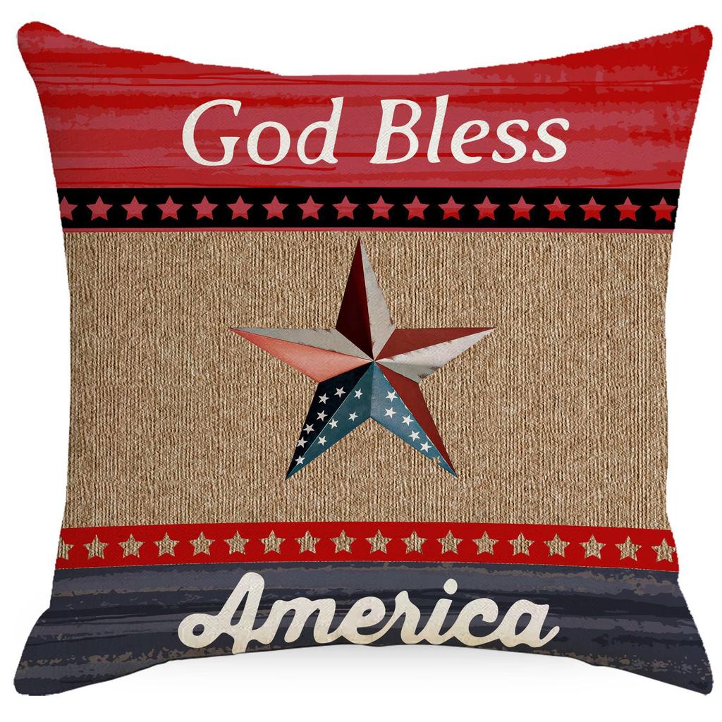 Linjetryckt örngott för festival hemdekoration soffa vardagsrum kuddfodral