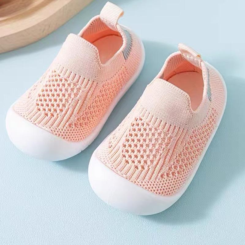 Summer Baby Walking Shoes: Soft Sole, Non-Slip Mesh, Breathable.