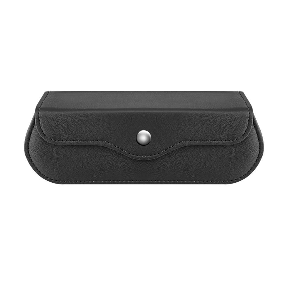 

Leather Auto Eyeglasses Holder Shock-proof Car Sunshade Storage Box Car Glasses Case Automobile чёрный