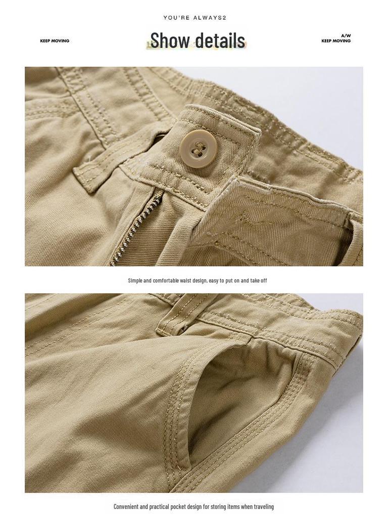 Men's Summer Multi-Pocket Casual Work Shorts - Stylish and Lightweight