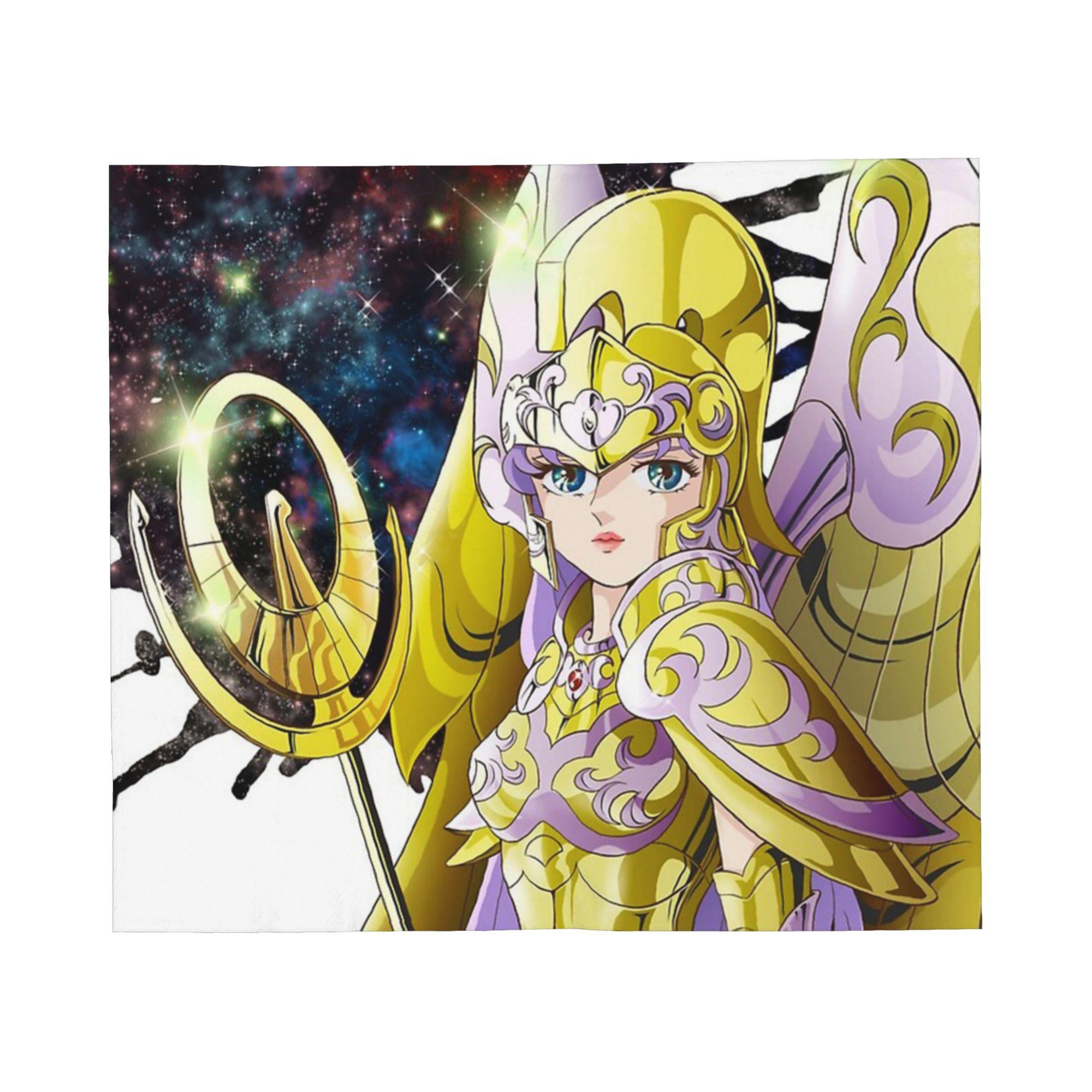 Святые воины Зодиака Пледы Коралловый флис Плюшевый Весна Осень Легкий плед для дома Офиса Коврик 30x40in