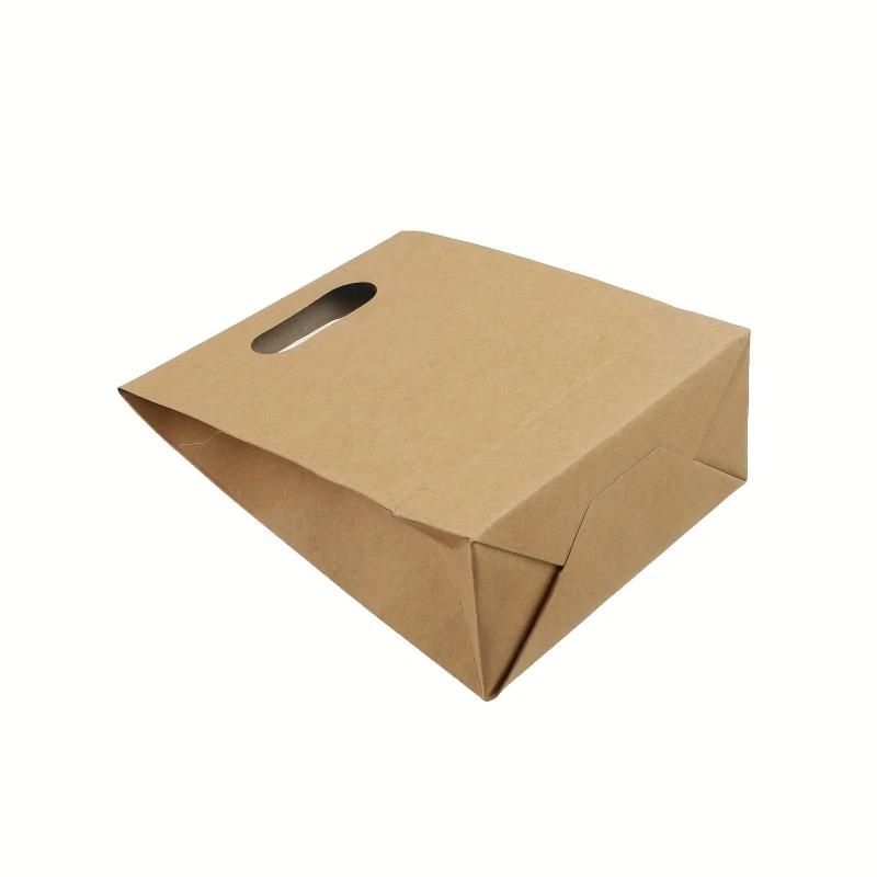 30PCS Elegant Kraft Paper Gift Bags with Clear Window and Sturdy Brown Cardboard Back - Standing Design, Rounded Corners and Twine Closure